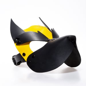 Pup Mask - Black & Yellow