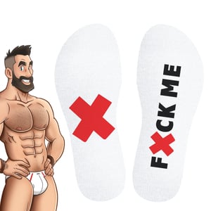 F*ck Me Socks - White