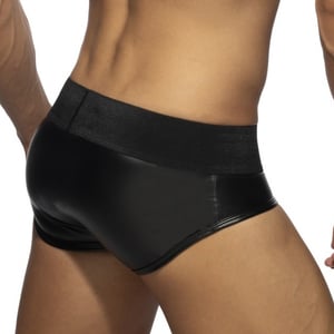 Rub Brief with Front Zip
