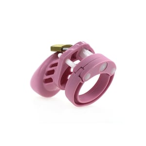 Silicone Chastity Cage - Pink