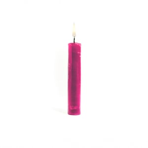 Small Wax Play Candle - UV Pink