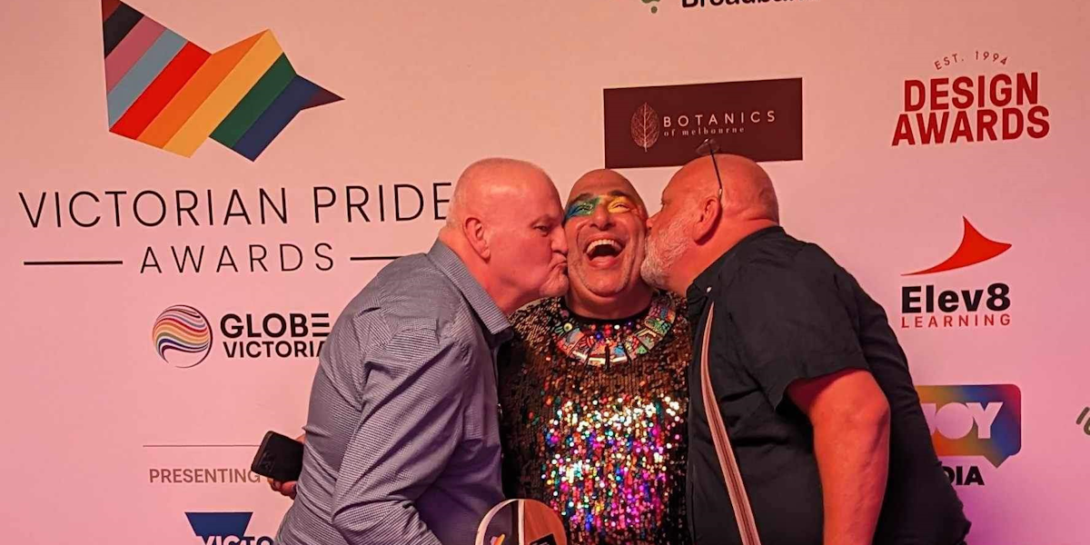 Brett and Marc at the Victorian Pride Awards.
